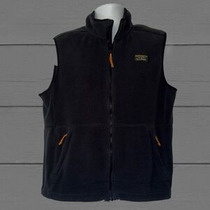 L.L.Bean Men’s Mountain Classic Fleece Vest – Heather Gray (Almost Black), Large